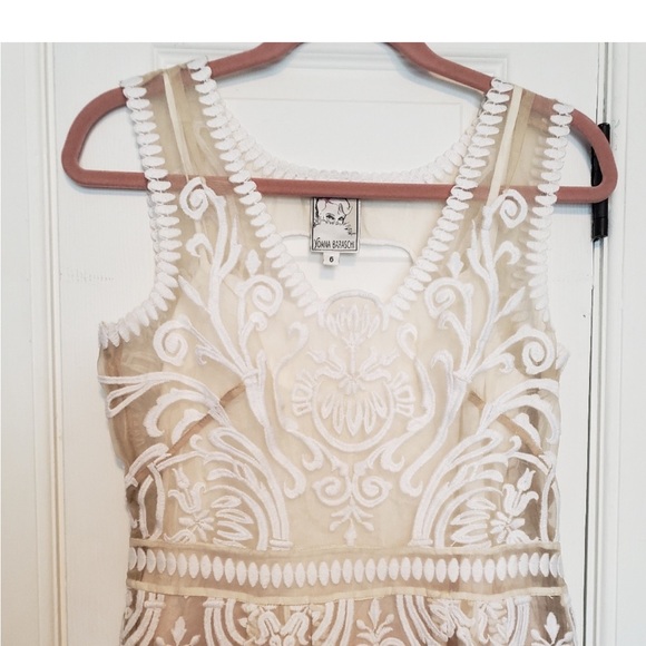 Elegant Cream Lace Dress - Picture 4 of 10